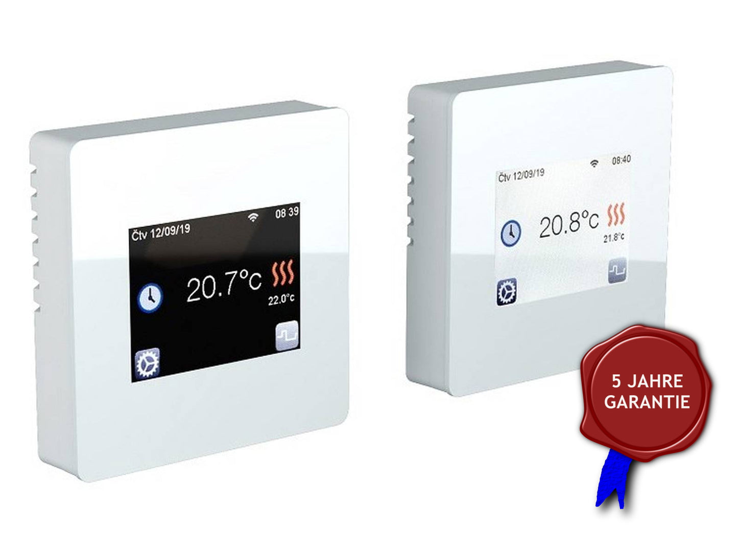 Thermostat Fenix TFT - WIFI mit Ecofloor 160 W/m² elektrischer Heizmatte für Fliesen