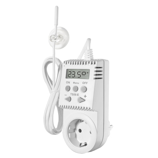 Temperaturabhängig geschaltete Steckdose TS06-E mit externem Fühler