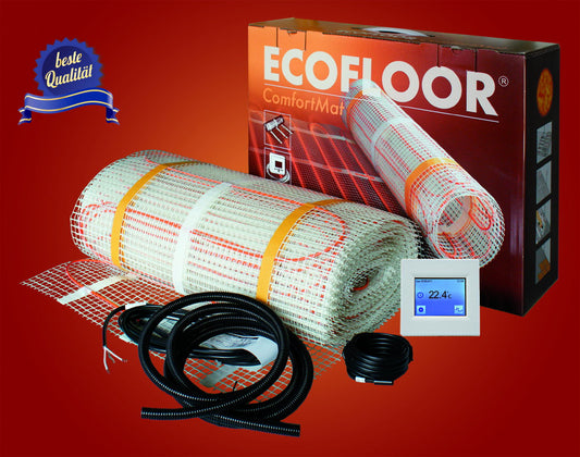 Fußbodenheizung ECOFLOOR Montageset, Heizmatte 160 W/m²