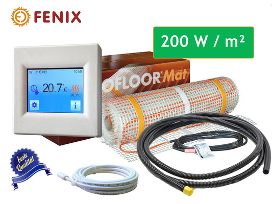 Fußbodenheizung ECOFLOOR Montageset, Heizmatte 200 W/m²